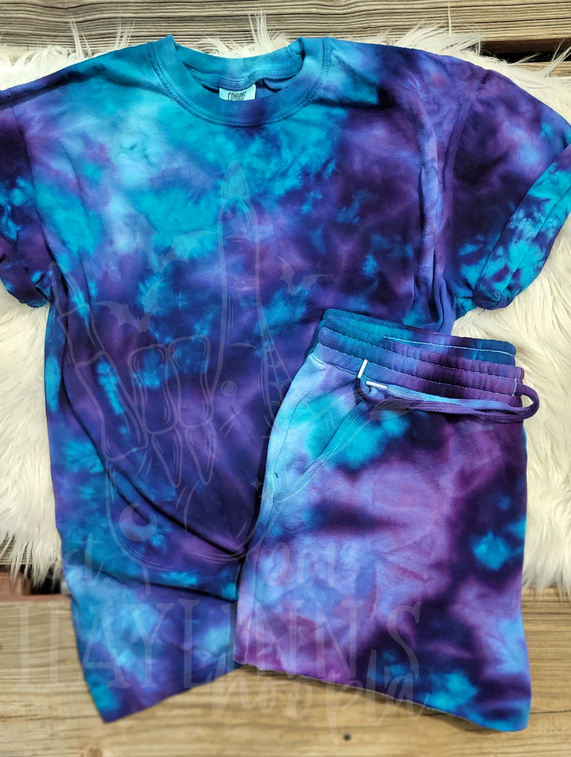 BLANK Ice-Dyed Shorts Set