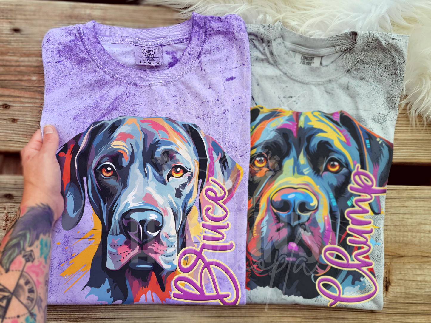 Neon Personalized Dog {80 DIFFERENT BREEDS} Tee