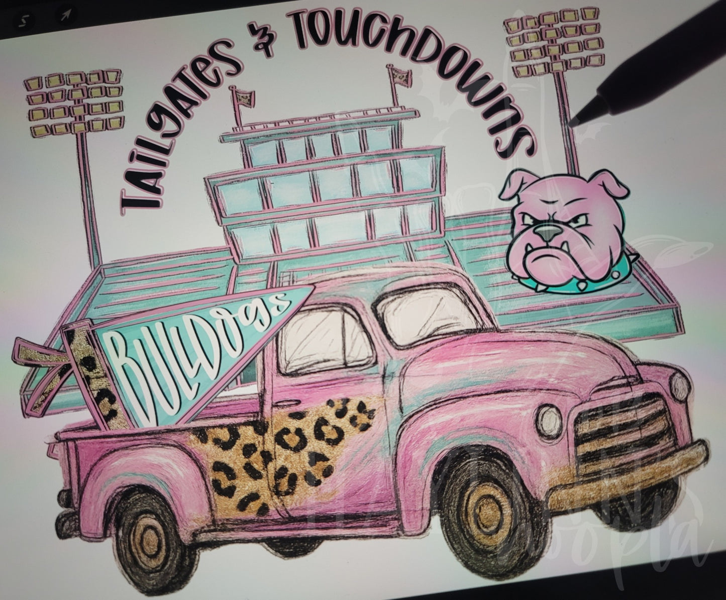 Tailgates and Touchdowns CUSTOM MASCOT DIGITAL DESIGN