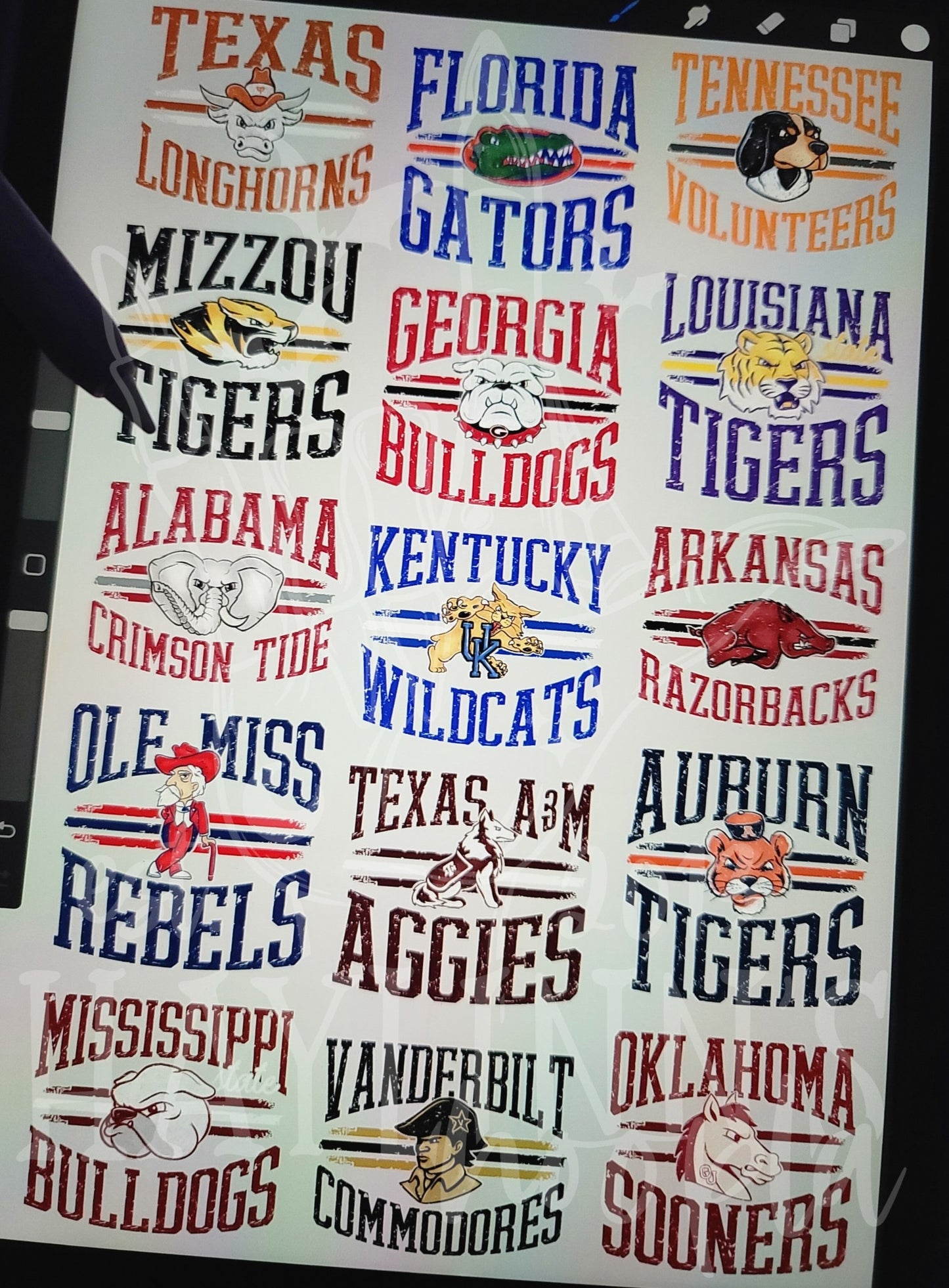 The Throwback Lineup CUSTOM DIGITAL DESIGN