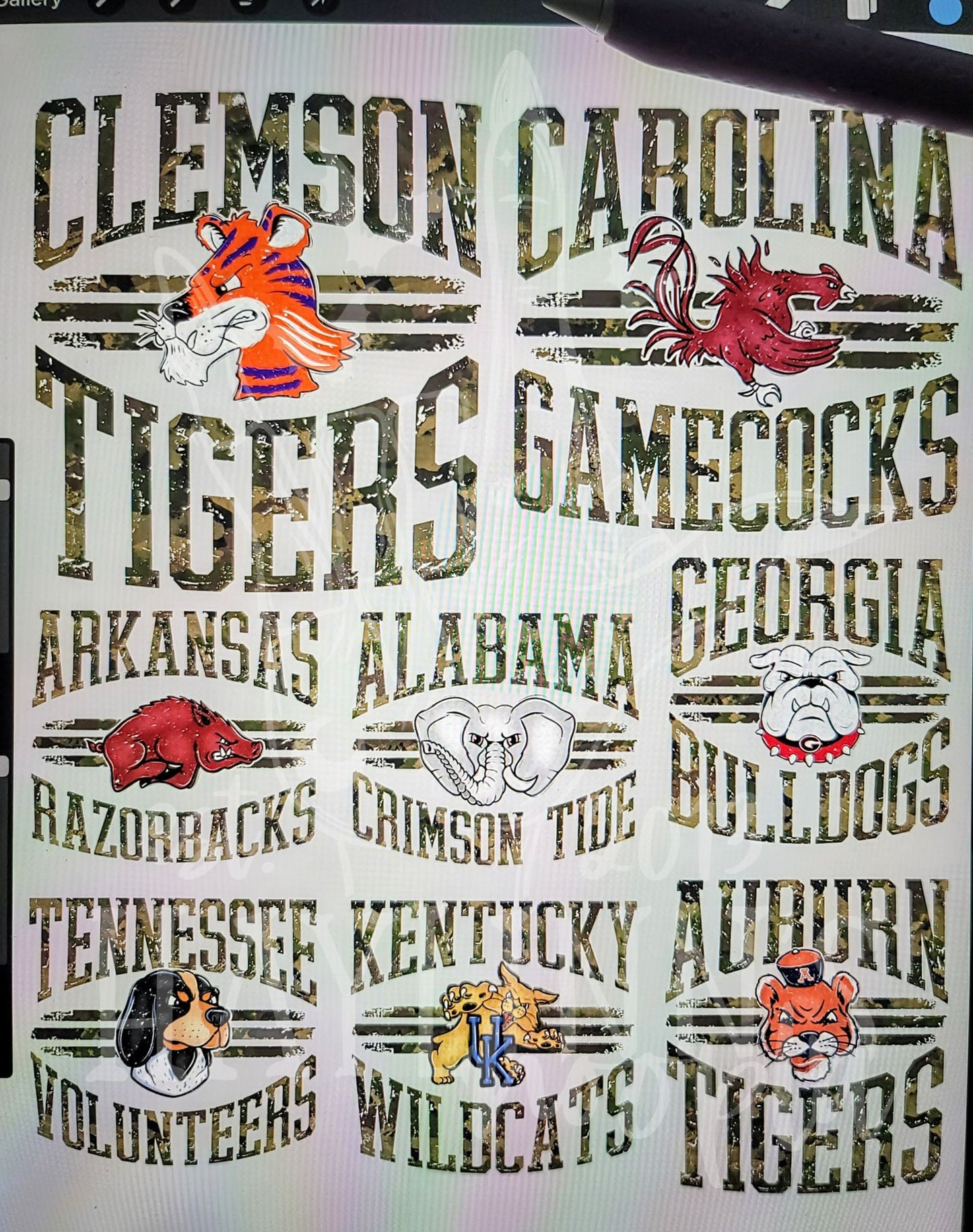 The Throwback Lineup CUSTOM DIGITAL DESIGN: Camo Edition