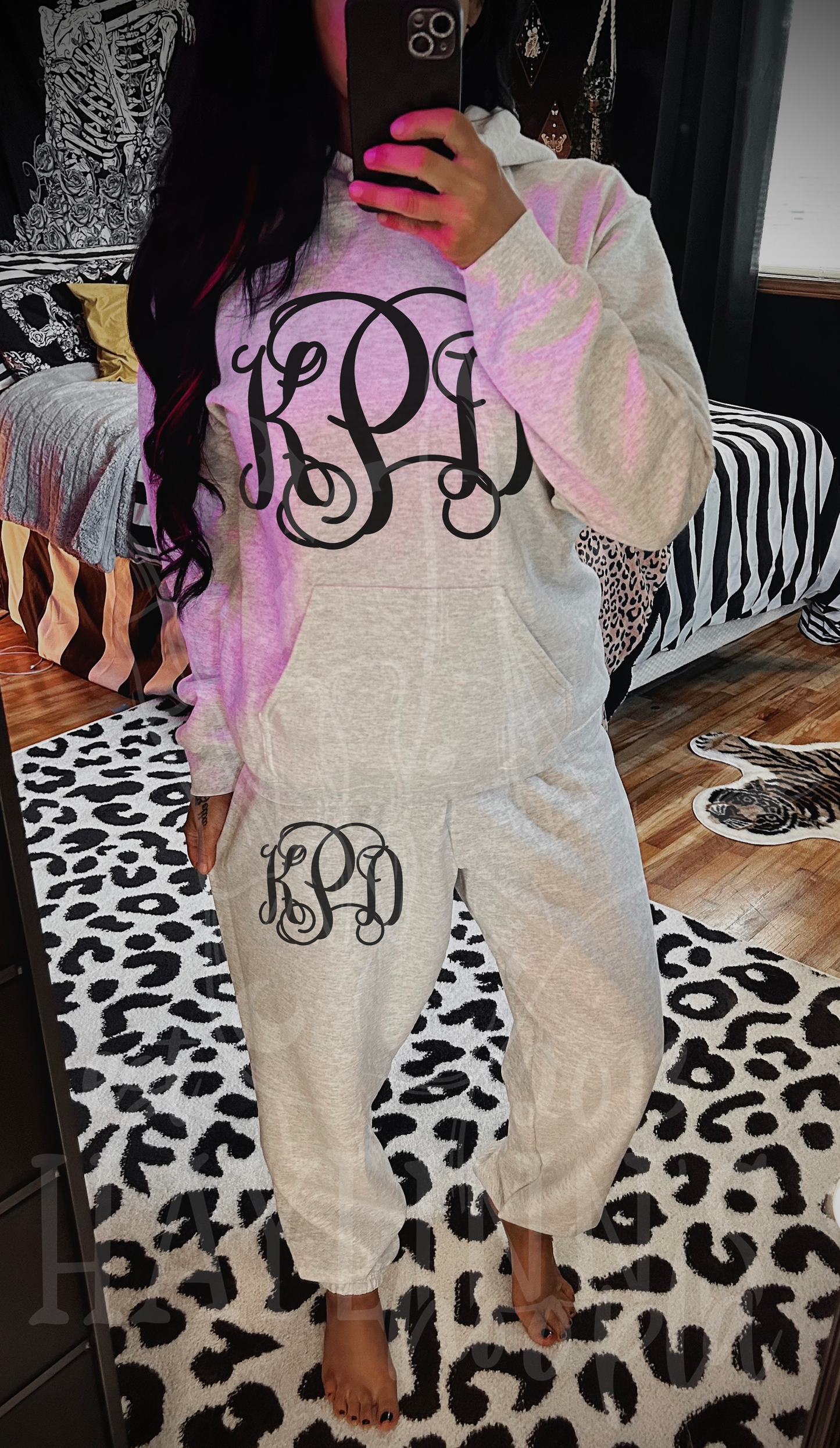 Monogrammed Jogger Set