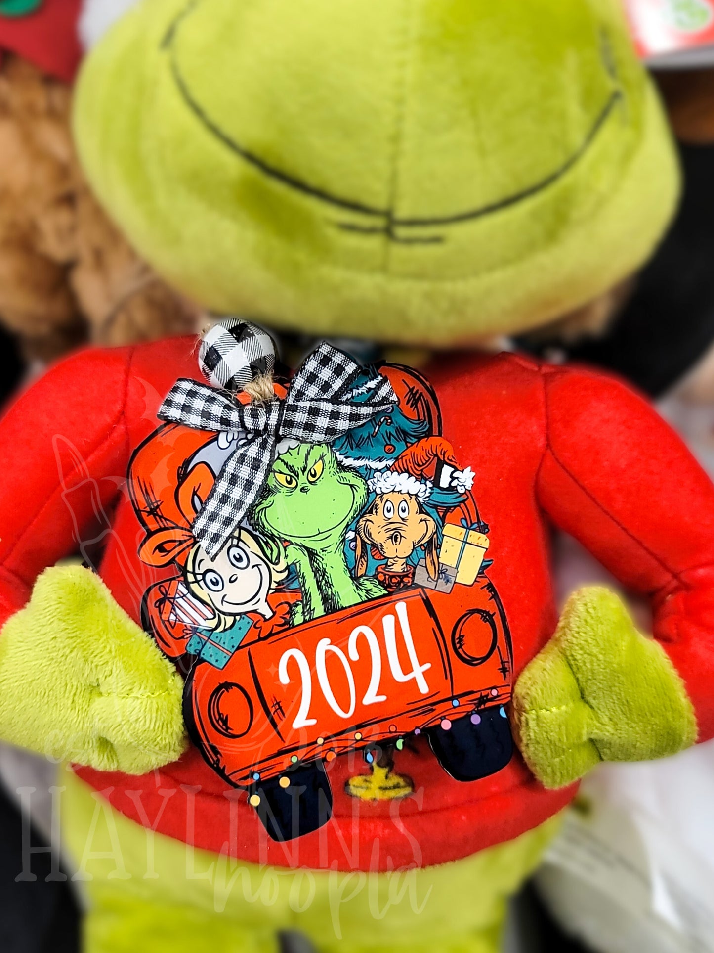 Truck Shaped "GR*NCH" Ornament