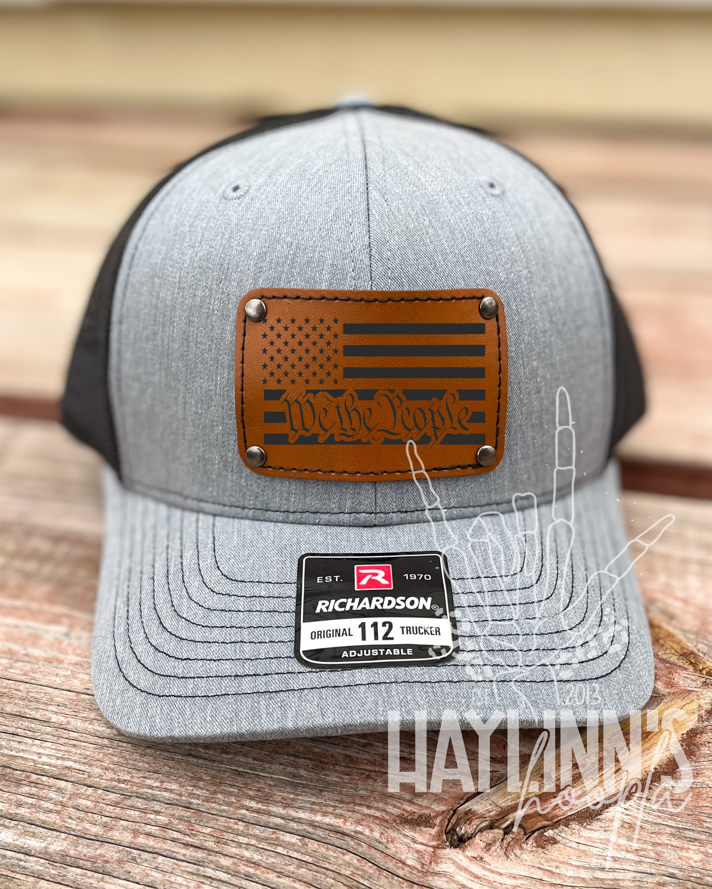 Personalize Your Own Richardson 112 Snap Back Hat {Heather Gray Front/Black Mesh Back}