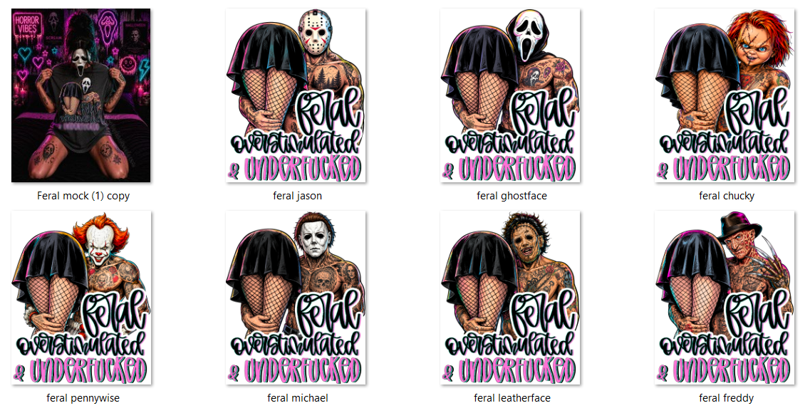 Feral & Overstimulated MASKED MEN: INSTANT DOWNLOAD