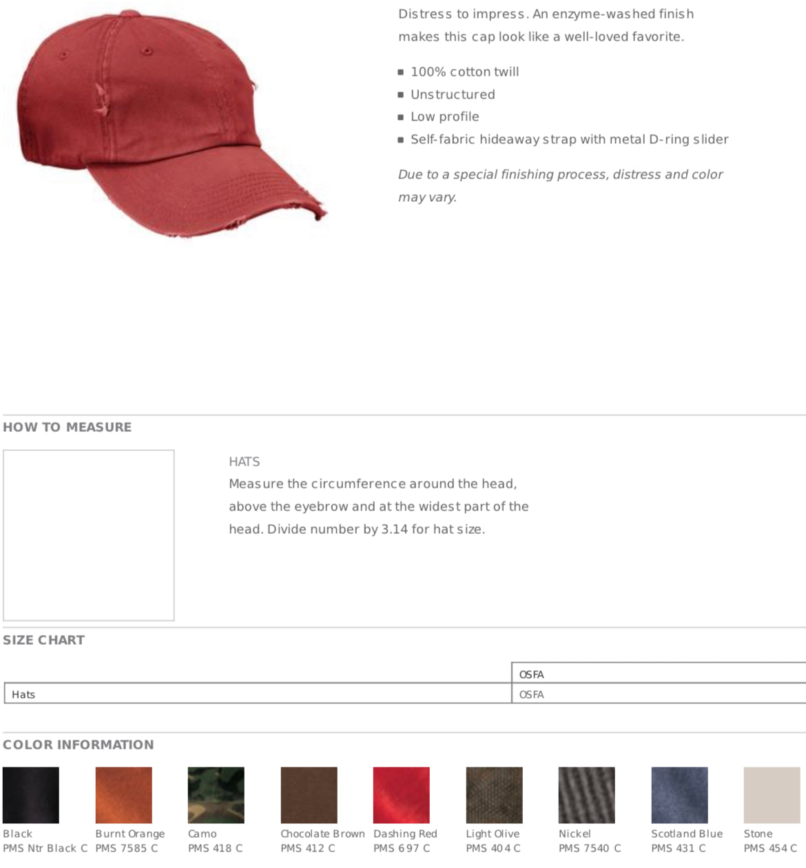 Personalize Your Own Distressed Hat