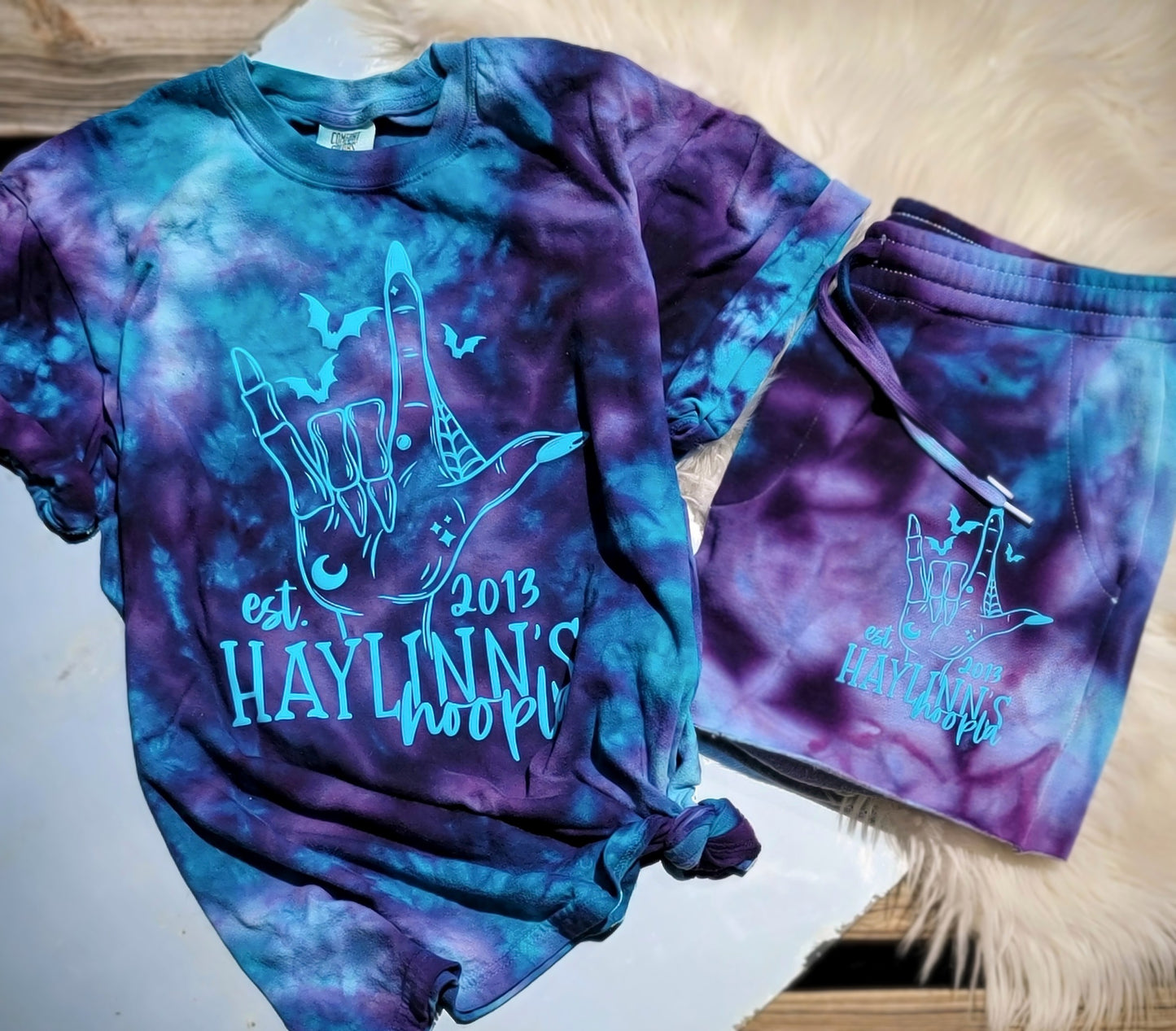 BLANK Ice-Dyed Shorts Set