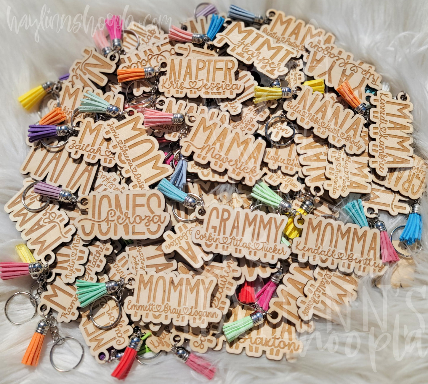 PERSONALIZED PERFECTION: Engraved Wood Keychains