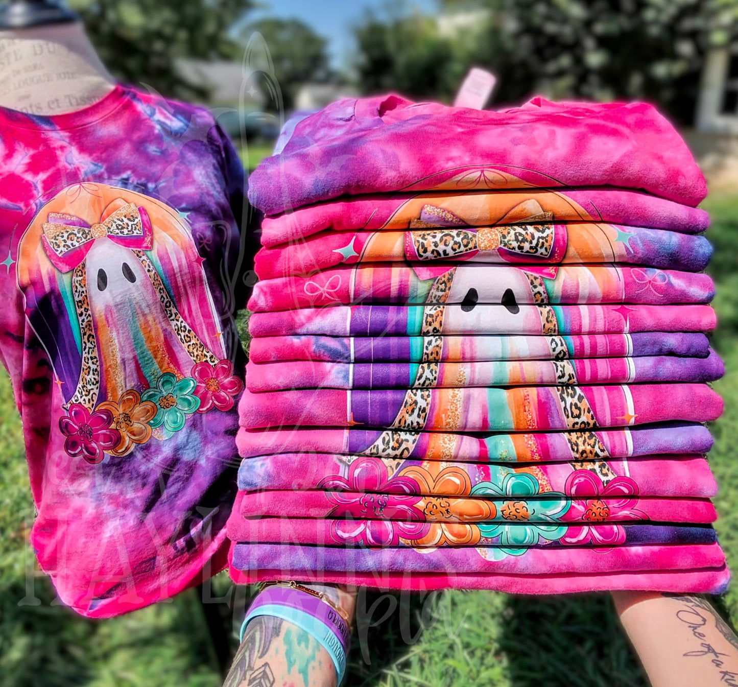 Boho Boo Tee and MATCHING BLANKS