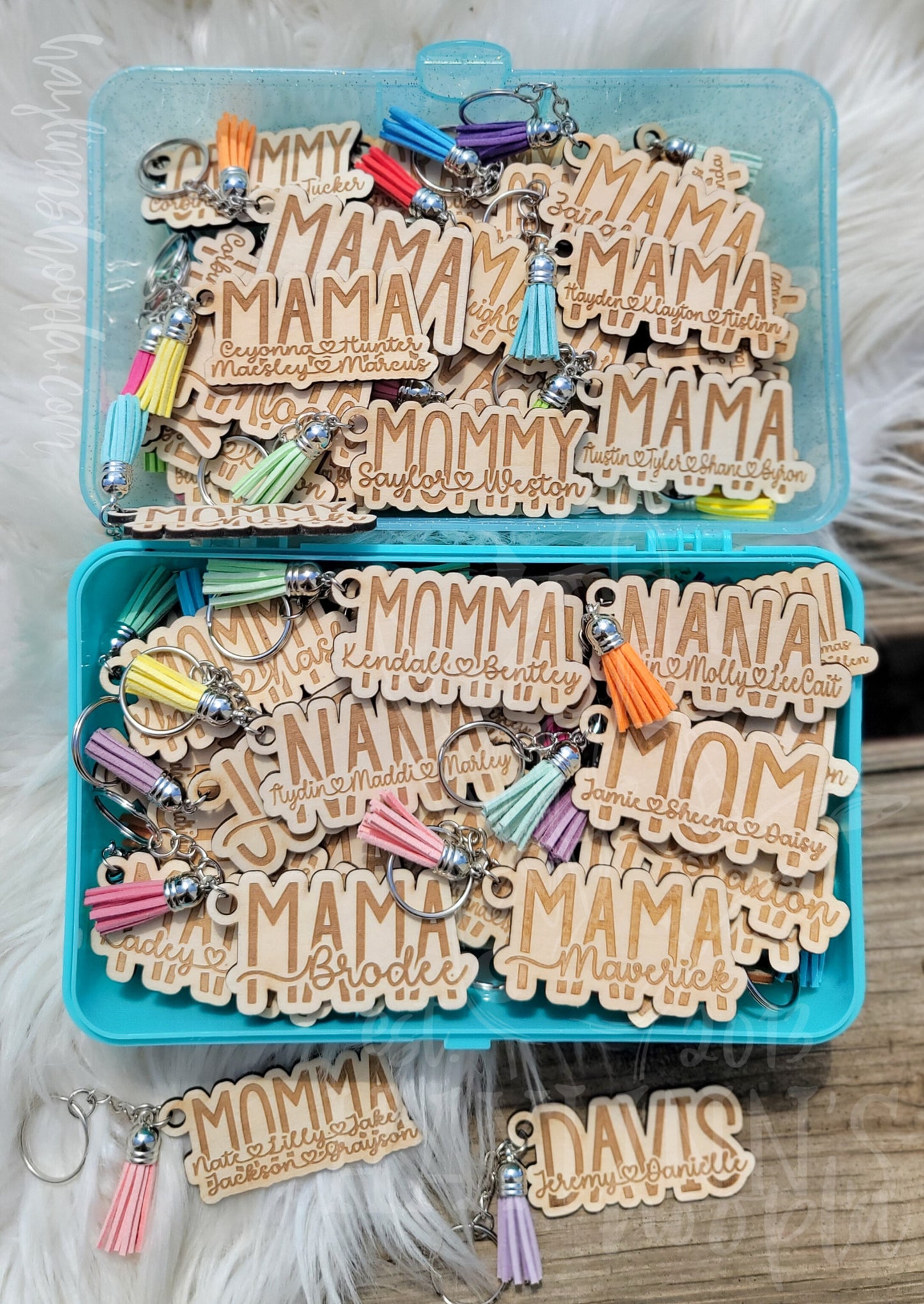 PERSONALIZED PERFECTION: Engraved Wood Keychains