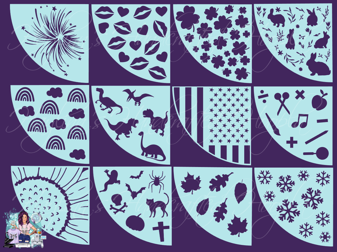 ACRYLIC Sleeve Stencil (PERFECT for bleach or dye)