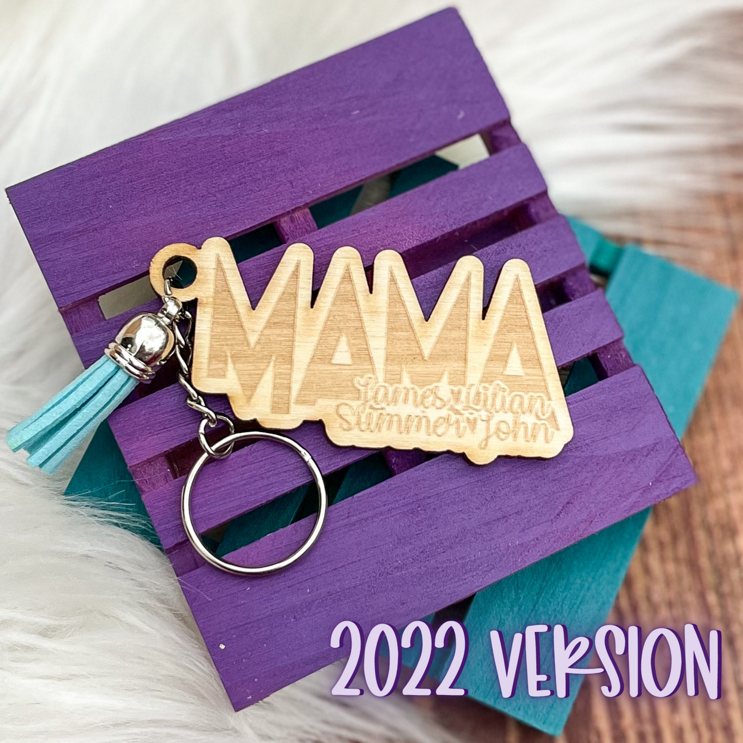 BEST SELLER: Personalized ENGRAVED Wood Keychains (with names)