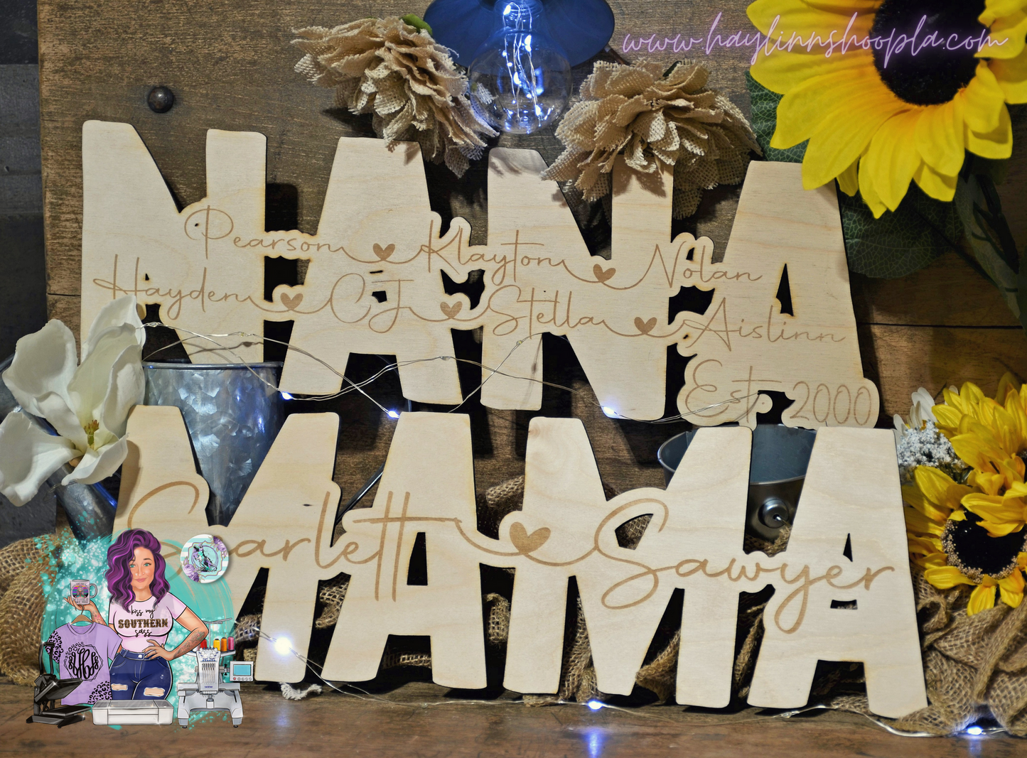 Various Name Engraved Sign