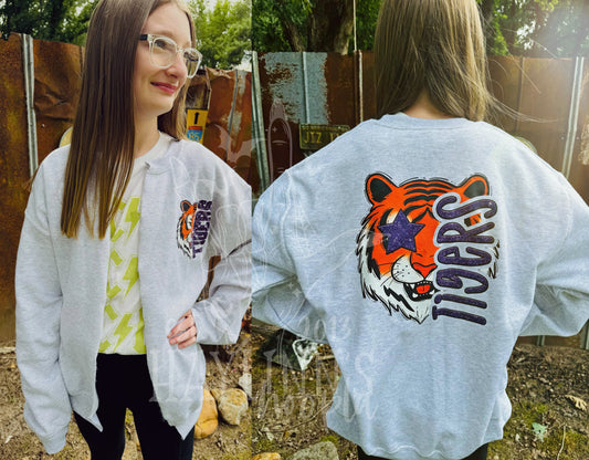 EXCLUSIVE Preppy {CUSTOM} Mascot Cardi-Crew