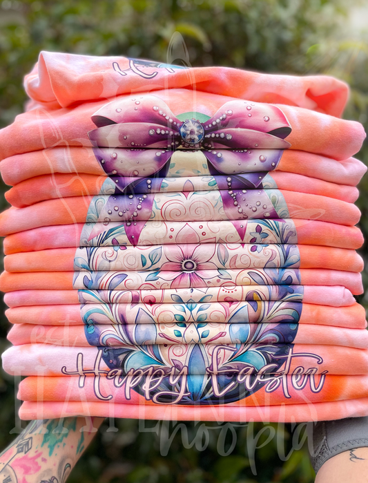 Watercolor Easter Egg {Ice Dyed} Tee and MATCHING BLANKS