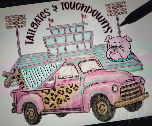 Tailgates and Touchdowns CUSTOM MASCOT DIGITAL DESIGN