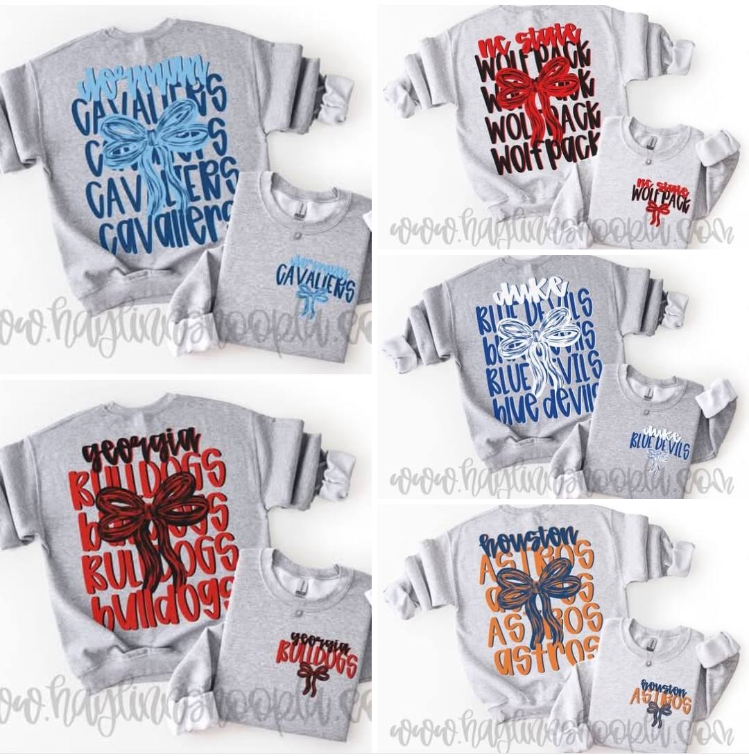 Bleachers and Bows: CUSTOM DIGITAL DESIGN