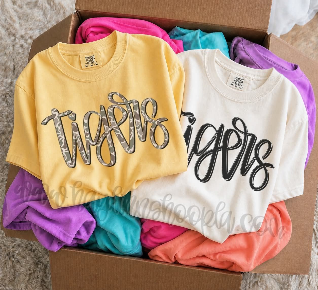 Hoopla Handlettered Mascot CUSTOM APPAREL