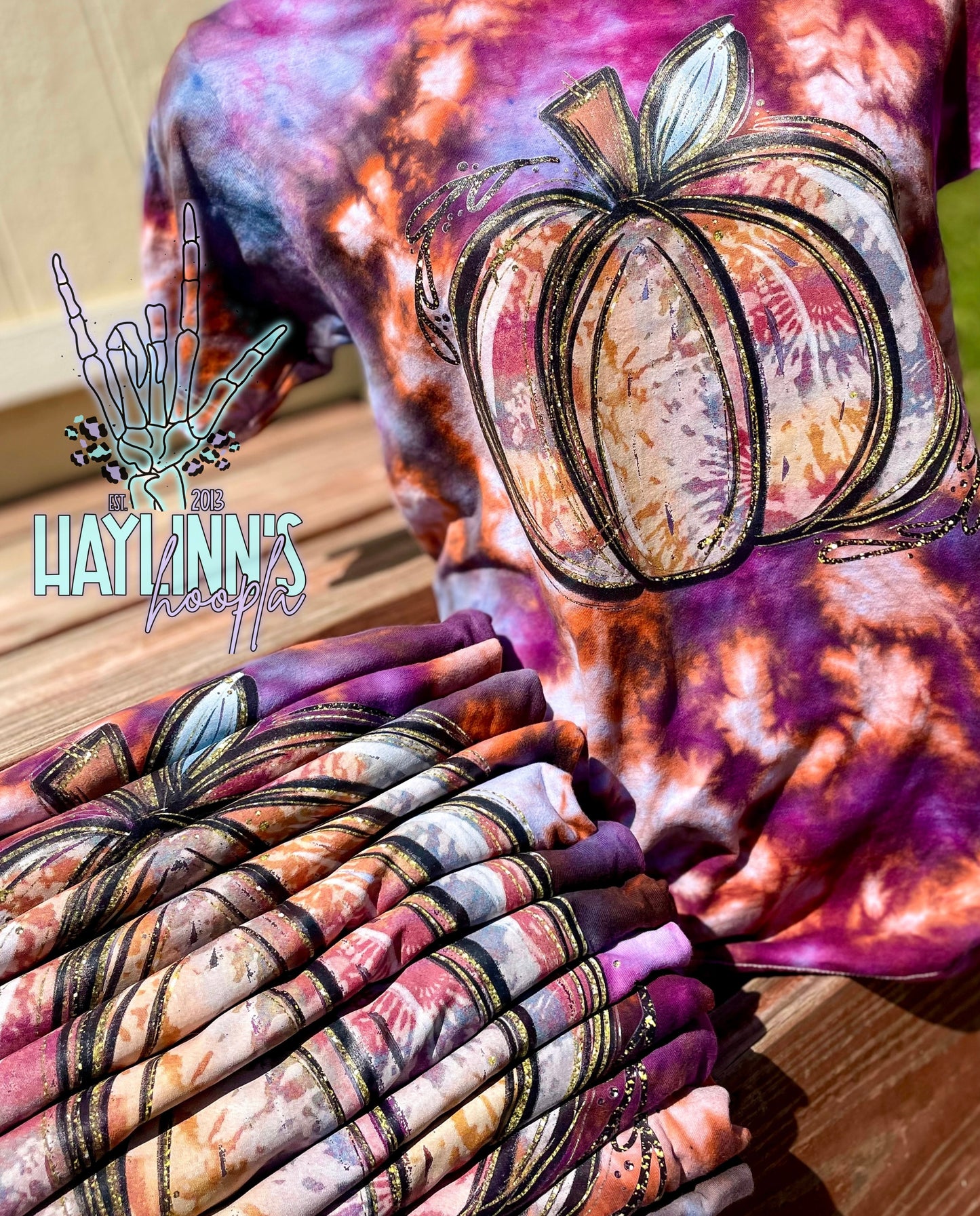 Fall Watercolor Pumpkin Tee
