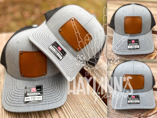 Richardson 112 Snapback {Heather Gray Front/Black Mesh Back} Mockup