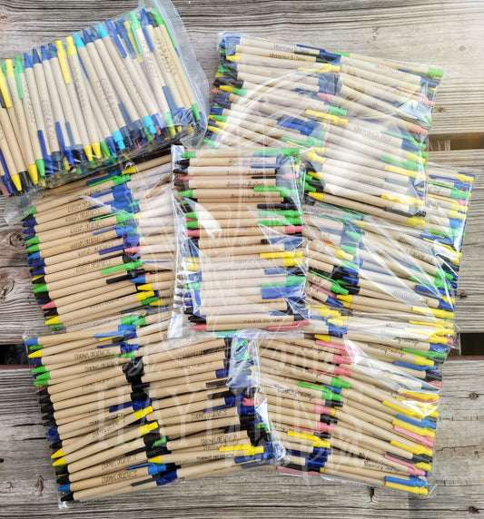 RANDOM COLOR Personalized Eco-Friendly Engraved Pens