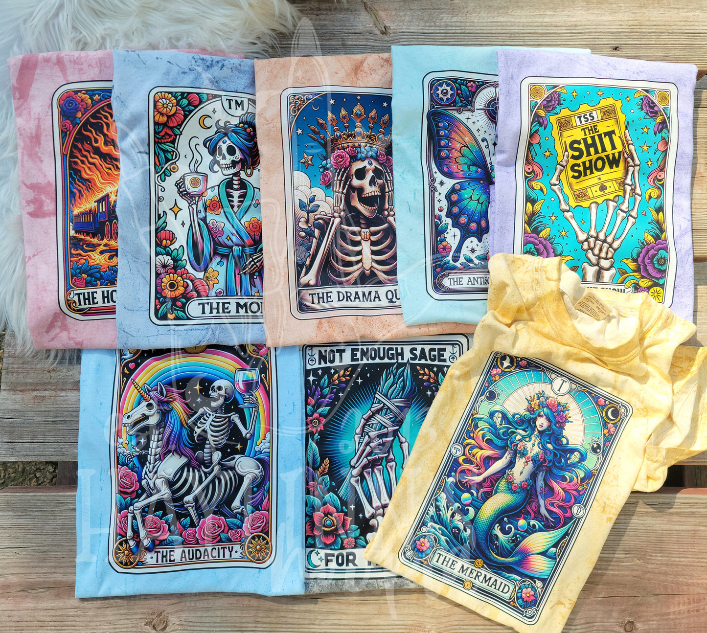 Unhinged & Relatable VIVID Tarot Card Tees