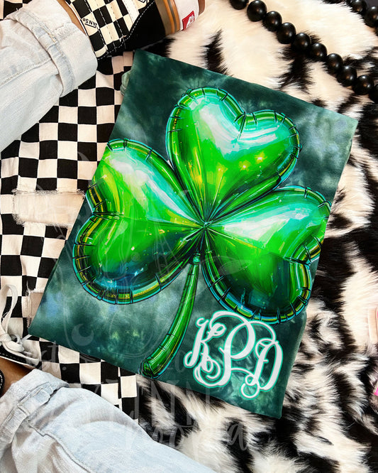 Shamrock MONOGRAMMED [mylar balloon] Tee