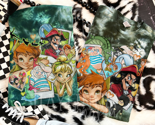 Peter Pan and Tinkerbell Polaroid Tees