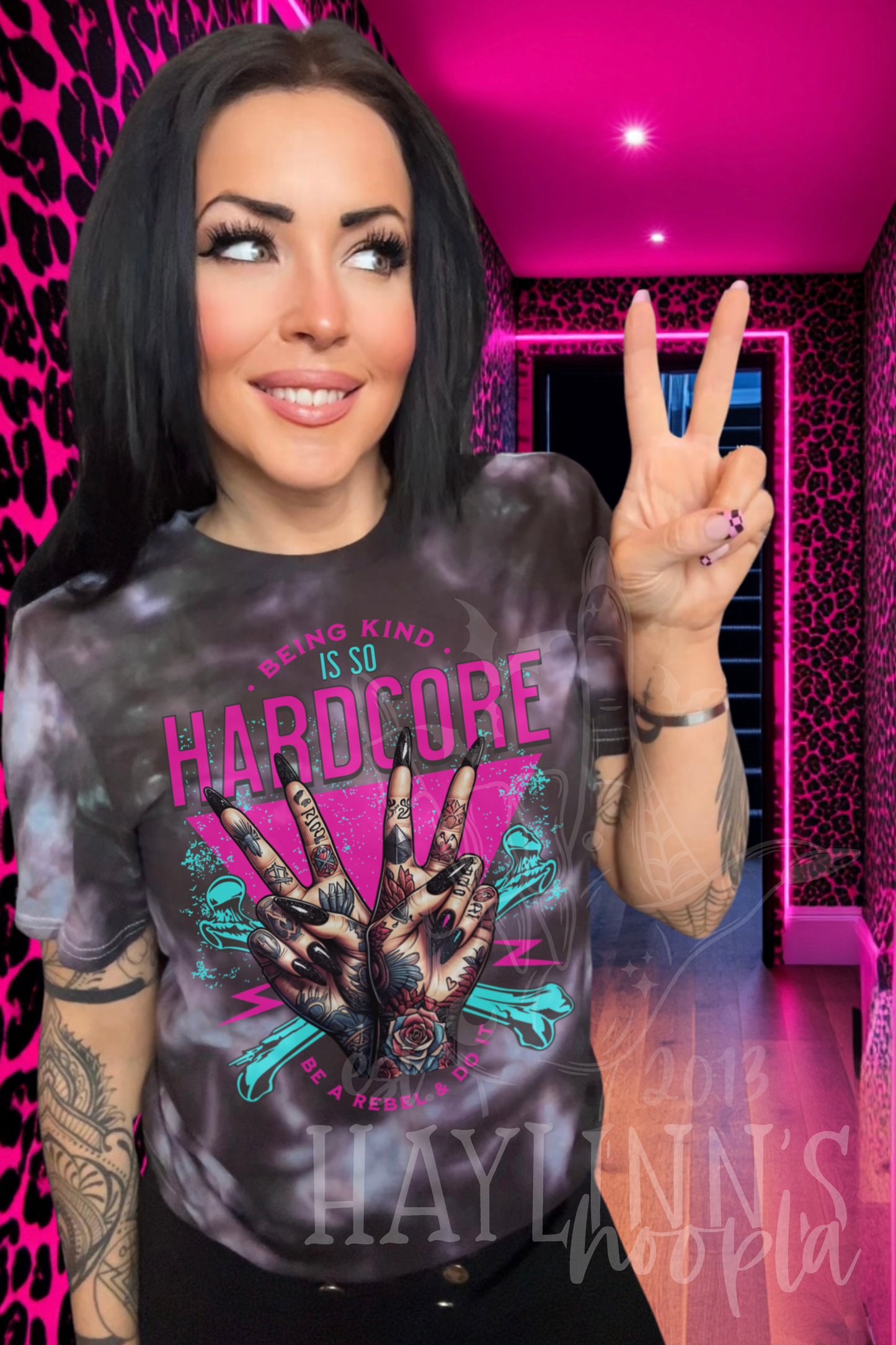 Being Kind is so Hardcore [be a rebel and do it] Tee