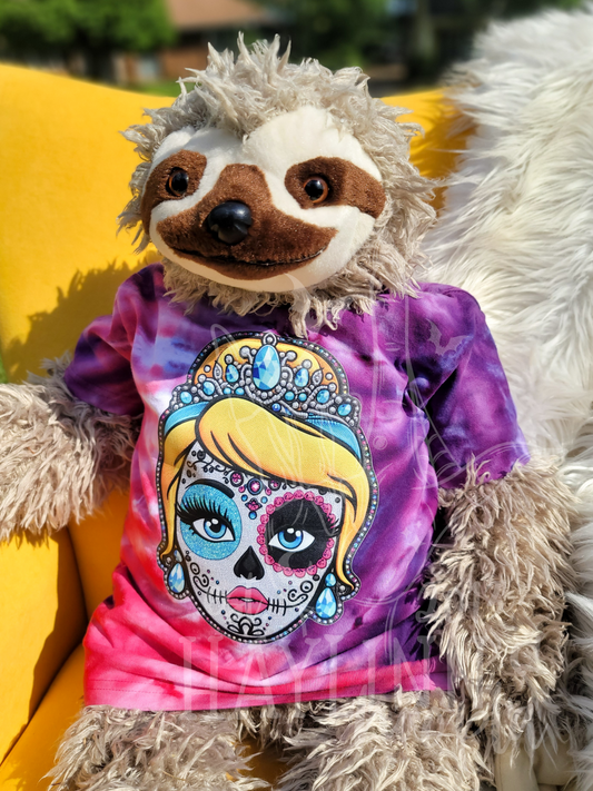 Inspired Sugar Skull {FAUX EMBROIDERED} Tee