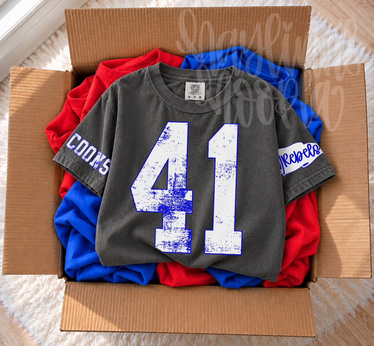 Distressed Varsity CUSTOM APPAREL