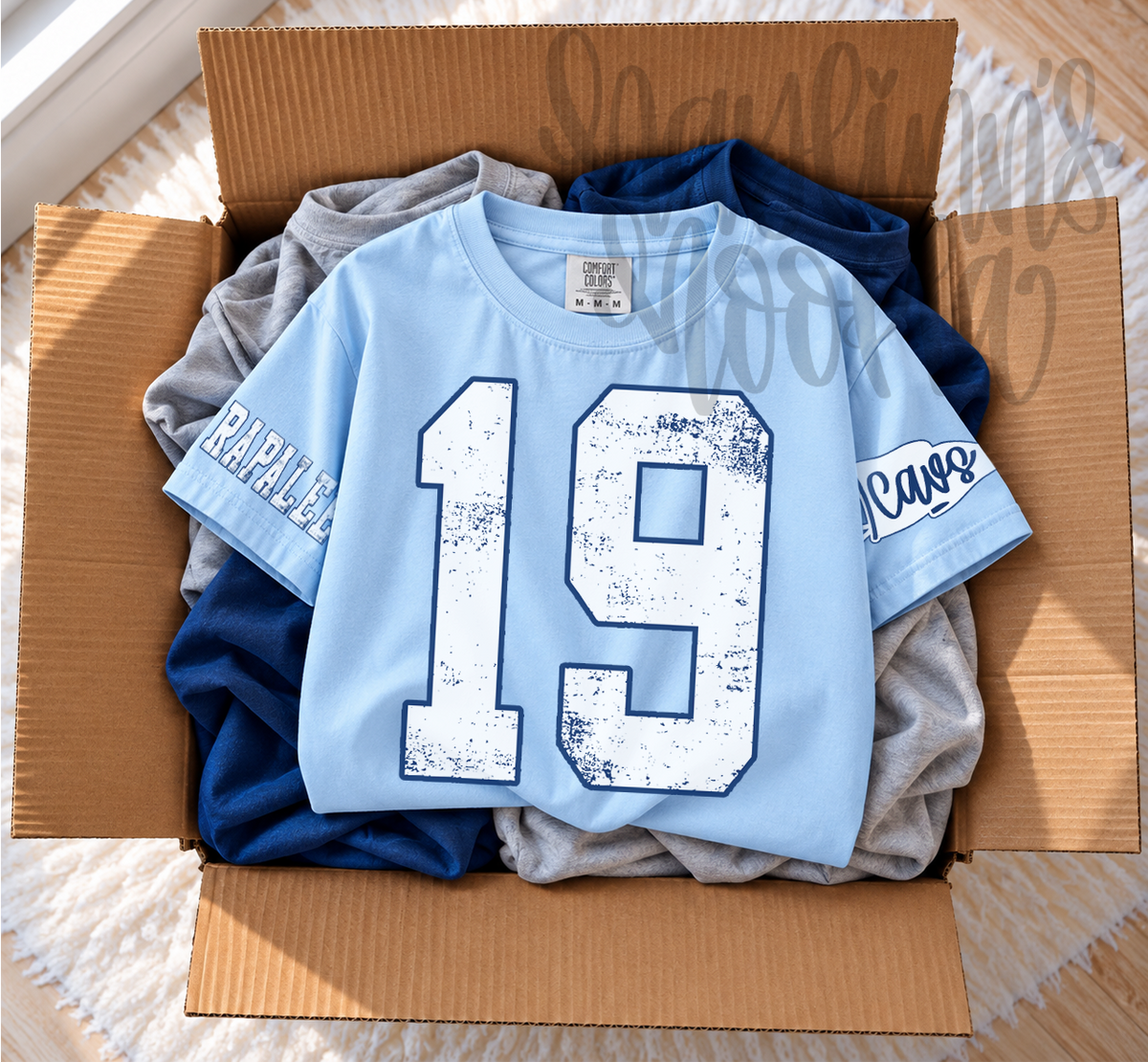 Distressed Varsity CUSTOM APPAREL