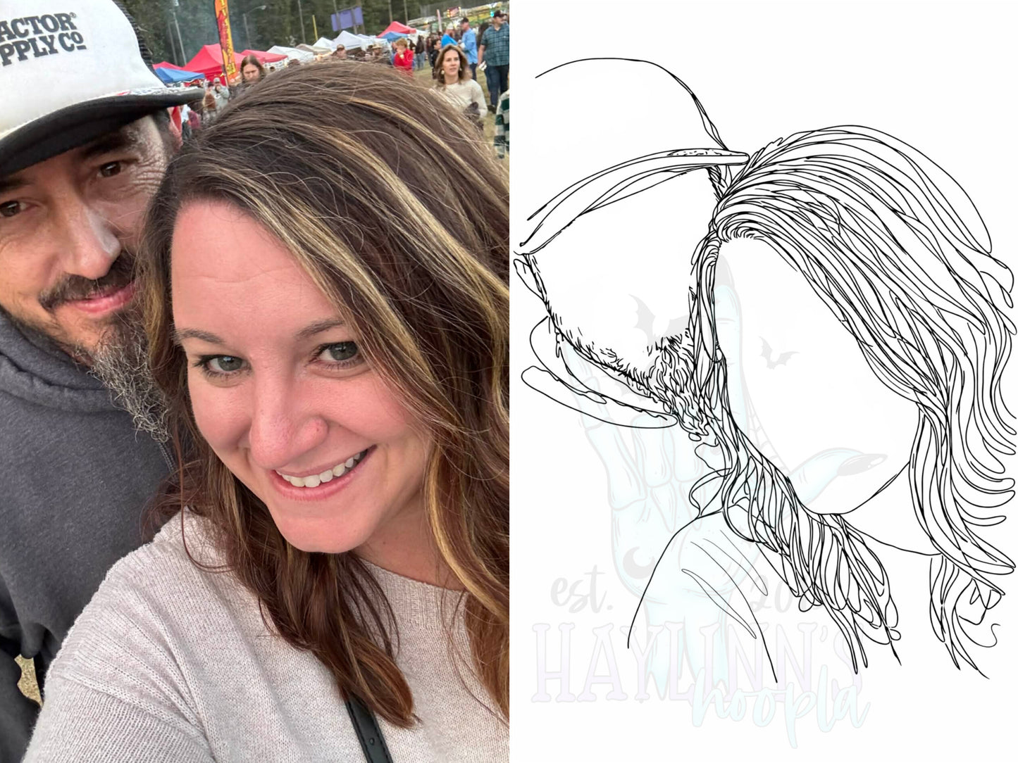 CAPTURED MOMENTS: Custom Fine Line Portrait APPAREL