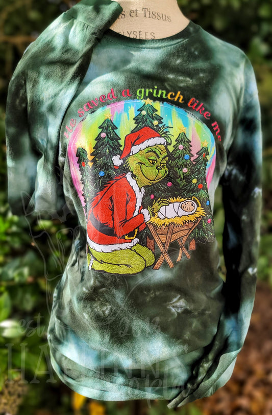 He Saved a Gr*nch Like Me Tee