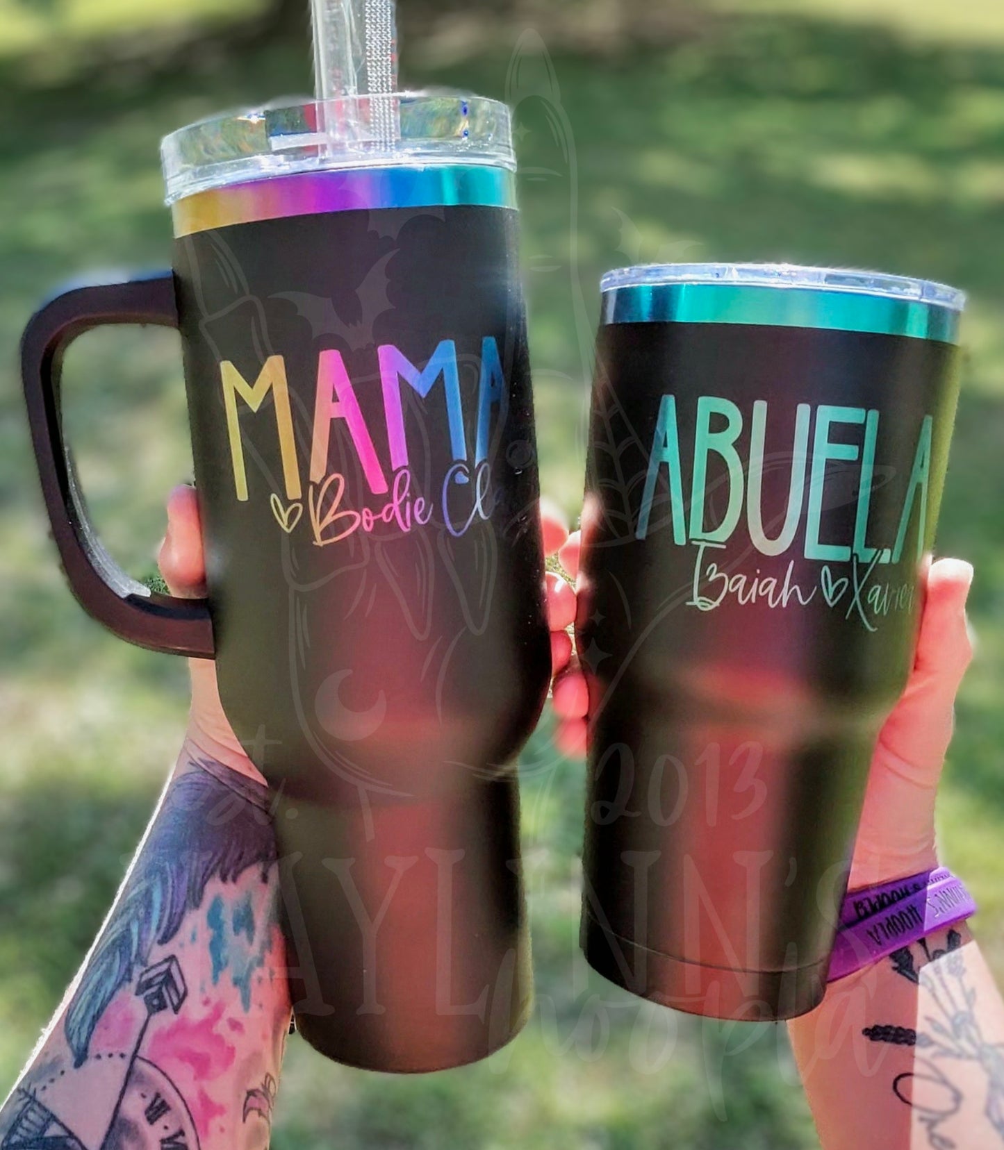 Laser Engraved 🌈 RAINBOW Stainless Steel Tumblers [PREORDER closing Sept 30]