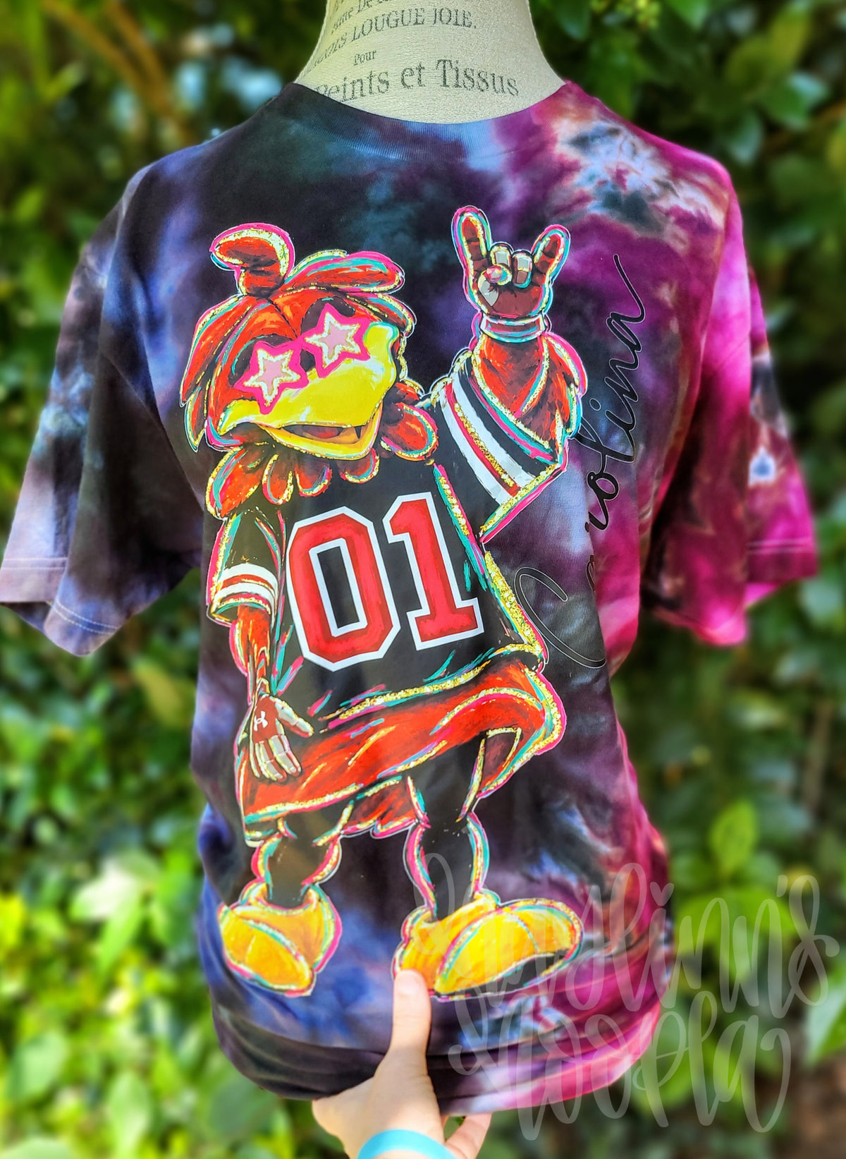 Rockin' Mascots [OVERSIZED PRINT] Ice Dyed Apparel