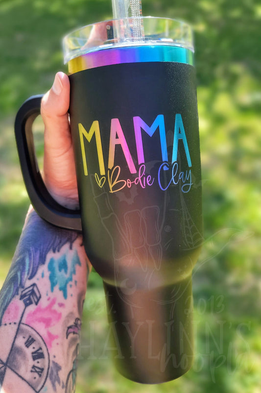 Laser Engraved 🌈 RAINBOW Stainless Steel Tumblers [PREORDER closing Sept 30]