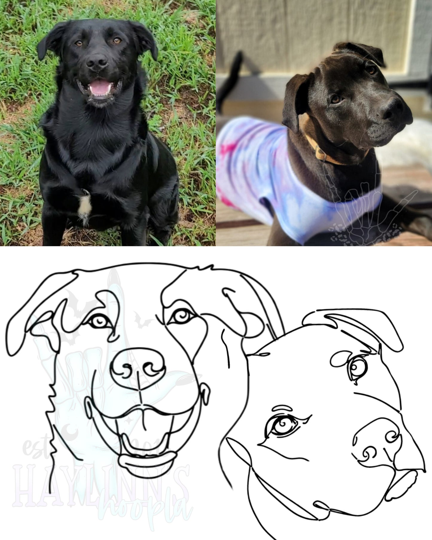 CAPTURED MOMENTS: Custom Fine Line Portrait DIGITAL DESIGN