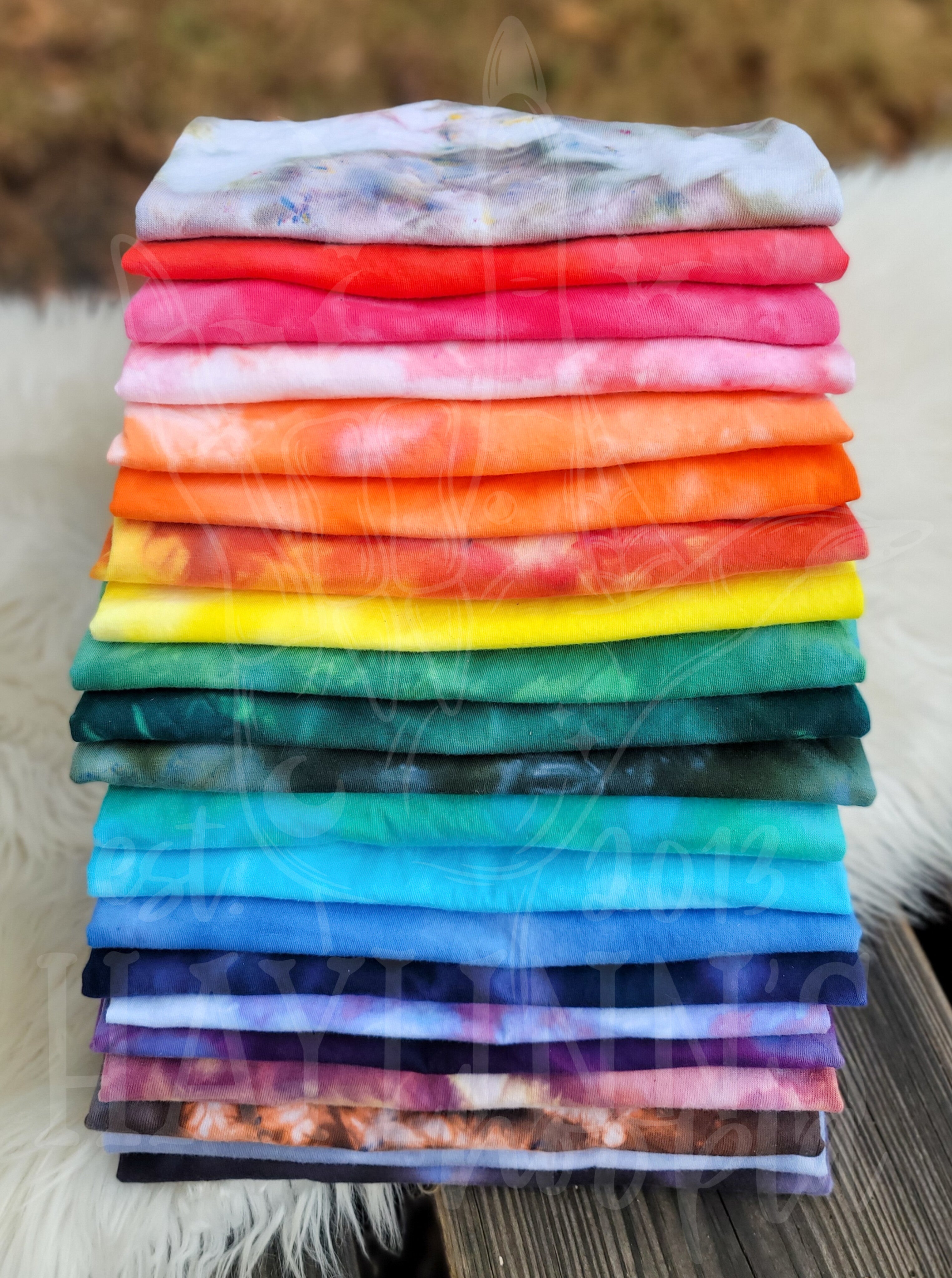 Hoopla Hues {Ice-Dyed} BLANK Tees [24 colors] – Haylinn's Handcrafted ...