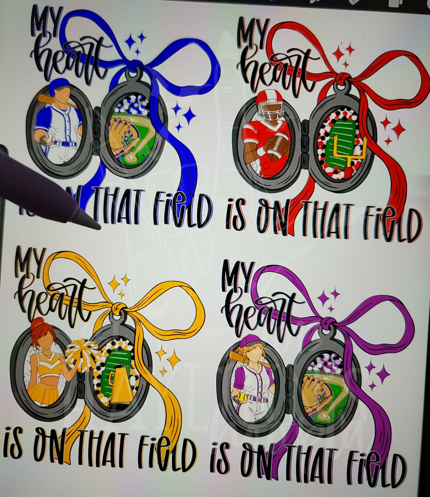 GameDay Lockets: CUSTOM DIGITAL DESIGN