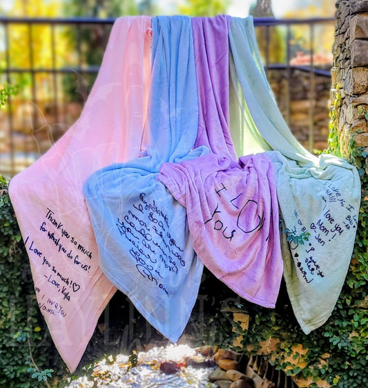 Wrapped in Words: The Handwritten Blanket Collection