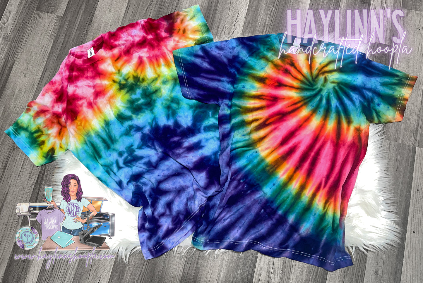 BLANK Radiant Rainbow Ice-Dyed Tees