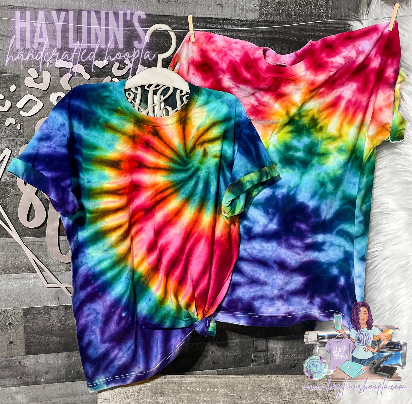 BLANK Radiant Rainbow Ice-Dyed Tees