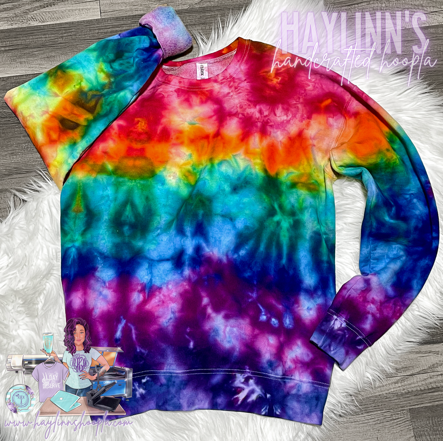 BLANK Radiant Rainbow Ice-Dyed Tees