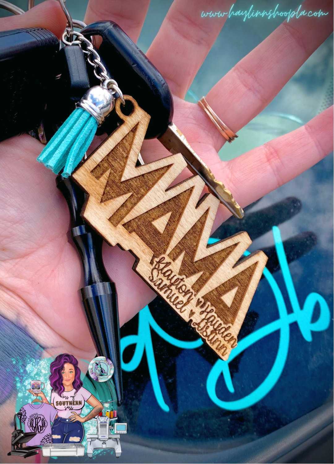 Personalized ENGRAVED Wood Keychains (2022 VERSION)
