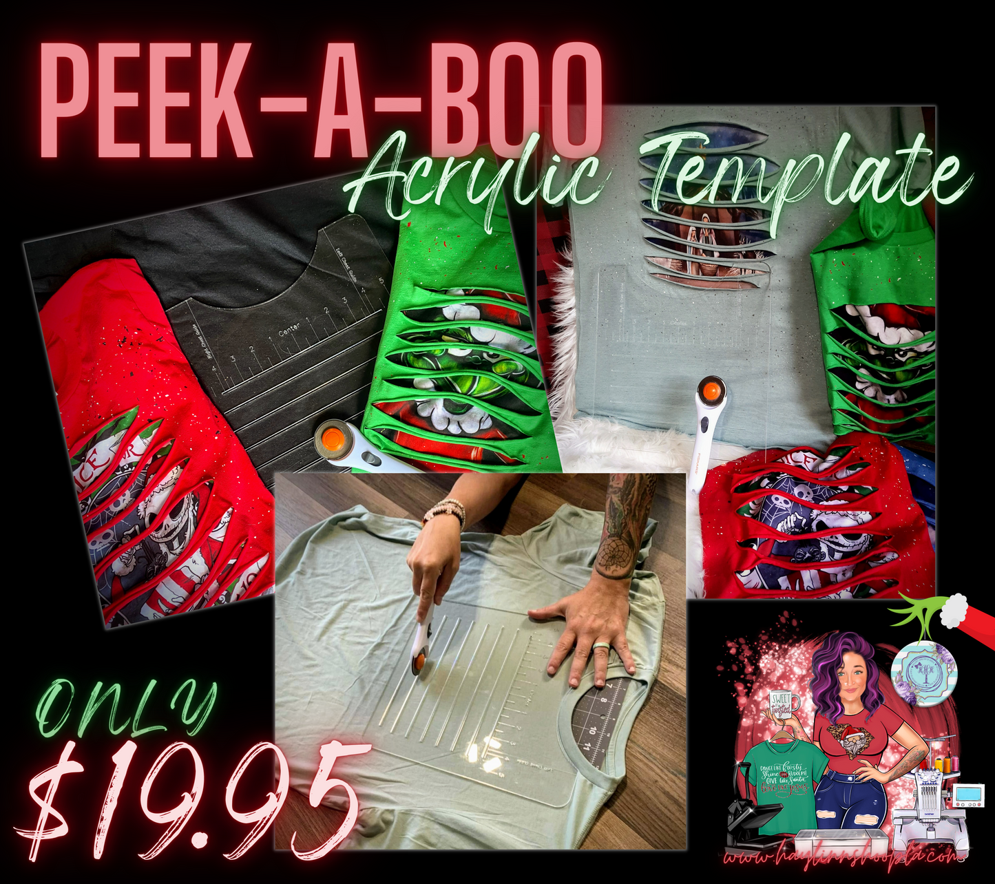 Peek-A-Boo Acrylic Templates